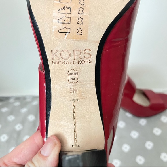 Michael Kors Candy Apple Red ladies heels size 9 - Picture 3 of 7